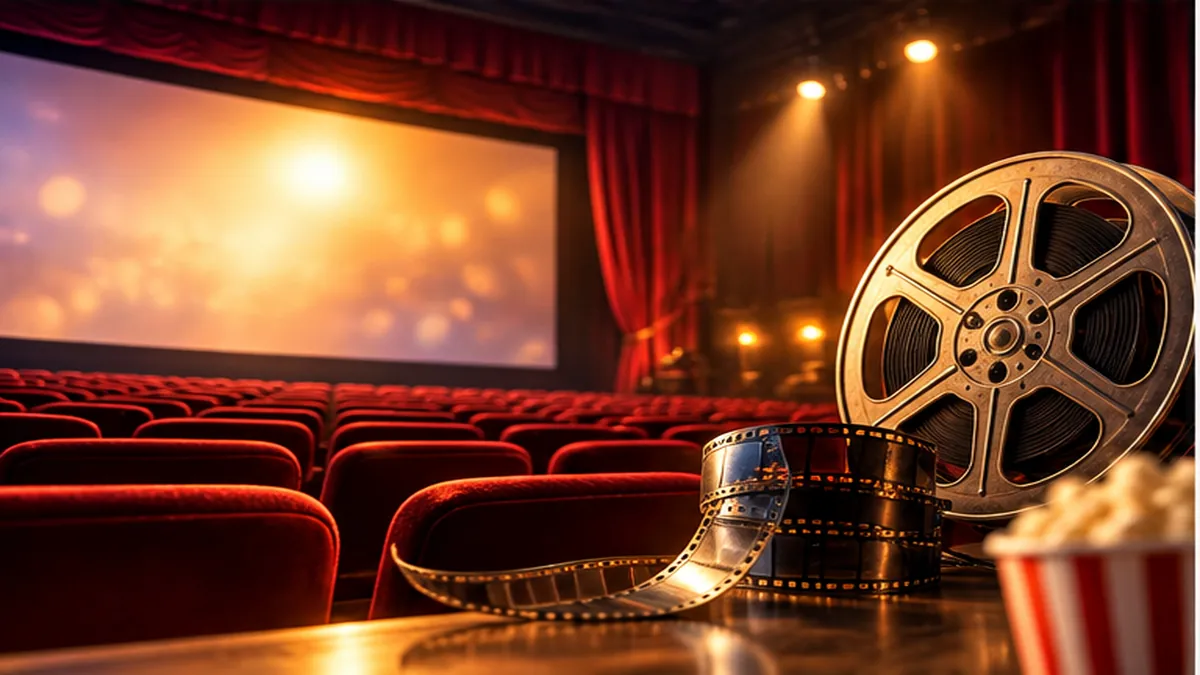Conceptual editorial illustration for entertainment news; not an actual event photograph
