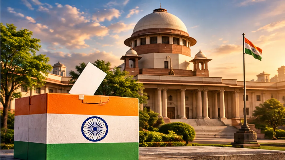 Conceptual editorial illustration for india news; not an actual event photograph
